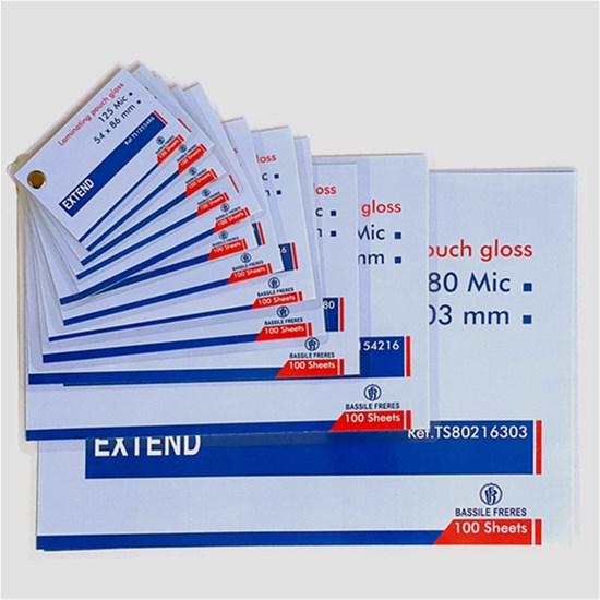 EXTEND Lamin. pouch gloss 100sh- 125 mic 154x216