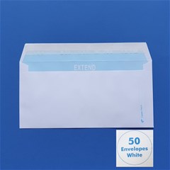 EXTEND Envelope 110g 110x220mm White P/S, 50/Pk